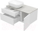 Миниатюра изображения товара Тумба под умывальник Misty Роял 100 / П-Роя-01100-011П2Я (подвесная, белый)