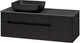 Миниатюра изображения товара Тумба под умывальник Misty Роял 120 / П-Роя-01120-021П2Я (подвесная, черный)