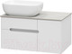 Миниатюра изображения товара Тумба под умывальник Misty Роял 80 / П-Роя-01080-011П2Я (подвесная, белый)