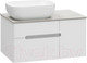 Миниатюра изображения товара Тумба под умывальник Misty Роял 80 / П-Роя-01080-011П2Я (подвесная, белый)