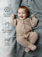 Миниатюра изображения товара Комбинезон для малышей Amarobaby Pure Love Little / AB-OD23-PLL3/03-74 (бежевый, р.74)