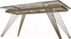 Миниатюра изображения товара Обеденный стол M-City Accera New 160 / 614M05350 (Grand Jade Solid Ceramic/шампань)