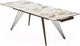 Миниатюра изображения товара Обеденный стол M-City Accera New 160 / 614M05350 (Grand Jade Solid Ceramic/шампань)