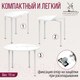 Миниатюра изображения товара Обеденный стол Millwood Далис 3 (белый/металл белый)