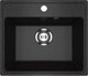 Миниатюра изображения товара Мойка кухонная Practik PR-M 490-004 (черный оникс)
