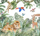 Миниатюра изображения товара Фотообои листовые ФабрикаФресок Детские Джунгли / 103265 (300x265)
