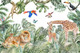 Миниатюра изображения товара Фотообои листовые ФабрикаФресок Детские Джунгли / 104265 (400x265)