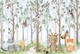 Миниатюра изображения товара Фотообои листовые ФабрикаФресок Звери в лесу / 604270 (400x270)