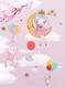 Миниатюра изображения товара Фотообои листовые ФабрикаФресок Детские Принцессы на облаках / 622270 (200x270)
