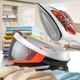 Миниатюра изображения товара Утюг с парогенератором Endever Delta-350 (белый/черный/оранжевый)