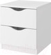 Миниатюра изображения товара Прикроватная тумба Stolline Луки 2 ящика / 508.01 (белый)