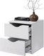 Миниатюра изображения товара Прикроватная тумба Stolline Луки 2 ящика / 508.01 (белый)