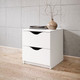 Миниатюра изображения товара Прикроватная тумба Stolline Луки 2 ящика / 508.01 (белый)