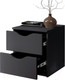 Миниатюра изображения товара Прикроватная тумба Stolline Луки 2 ящика / 508.01 (графит)