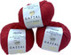Миниатюра изображения товара Набор пряжи для вязания Gazzal Baby Wool XL 811 (красный, 3 мотка)
