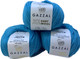 Миниатюра изображения товара Набор пряжи для вязания Gazzal Baby Wool XL 820 (голубой, 3 мотка)