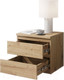 Миниатюра изображения товара Прикроватная тумба Stolline Олли 2 ящика / 507.01 (дуб артисан)