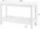 Миниатюра изображения товара Консольный столик Лузалес Кодзув 100x35x63 (белый)