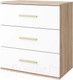 Миниатюра изображения товара Комод Stolline Алекс 3 ящика / 513.05 (дуб сонома/белый)