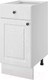 Миниатюра изображения товара Шкаф-стол кухонный Stolline Гатьен 40 с 1 ящиком / 441.05 (белый/белый)