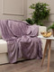 Миниатюра изображения товара Плед TexRepublic Elite Листья Фланель Евро / 93381 (сиреневый)