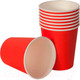 Миниатюра изображения товара Набор бумажных стаканов Паксервис 250мл НВ80-280 / 185276 (1500шт, красный)