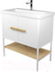Миниатюра изображения товара Тумба под умывальник Дабер 010 Тобаго/Эридан 80 / Т10.8Т.1.5 (белый/дуб гамильтон натуральный)