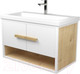 Миниатюра изображения товара Тумба под умывальник Дабер 009 Тобаго/Эридан 80 / Т9.8Т.1.5 (белый/дуб гамильтон натуральный)