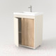 Миниатюра изображения товара Тумба под умывальник Дабер 013 70 / Т13.7.0.18 (бежевый/дуб бардолино)