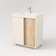 Миниатюра изображения товара Тумба под умывальник Дабер 013 70 / Т13.7.0.18 (бежевый/дуб бардолино)