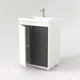 Миниатюра изображения товара Тумба под умывальник Дабер 013 70 / Т13.7.0.20 (белый древесный/серый)