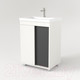 Миниатюра изображения товара Тумба под умывальник Дабер 013 70 / Т13.7.0.20 (белый древесный/серый)