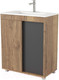 Миниатюра изображения товара Тумба под умывальник Дабер 013 70 / Т13.7.0.22 (дуб галифакс/серый)