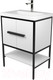 Миниатюра изображения товара Тумба под умывальник Дабер 010 Тобаго/Эридан/Артвин 60 / Т10.6Т.2.5 (черный/белый)