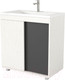 Миниатюра изображения товара Тумба под умывальник Дабер 013 Andrea Elen 80 / Т13.8А.0.20 (белый древесный/серый)