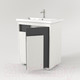 Миниатюра изображения товара Тумба под умывальник Дабер 015 60 / Т15.6.0.20 (белый древесный/серый)
