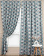 Миниатюра изображения товара Комплект штор Amore Mio Блэкаут Печать 6ML 98318-01 1.5x2.7 / 73581 (тиффани/серый)