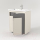 Миниатюра изображения товара Тумба под умывальник Дабер 015 70 / Т15.7.0.19 (бежевый/серый)