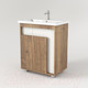 Миниатюра изображения товара Тумба под умывальник Дабер 015 WeltWasser Deilbach 7517-60 / Т15.6W.0.21 (дуб галифакс/белый)