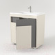 Миниатюра изображения товара Тумба под умывальник Дабер 015 WeltWasser Deilbach 7517-80 / Т15.8W.0.19 (бежевый/серый)