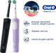 Миниатюра изображения товара Набор электрических зубных щеток Oral-B Pro DUO Black-Pinc