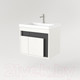 Миниатюра изображения товара Тумба под умывальник Дабер 016 Тобага/Эридан/Артвин 60 / Т16.6Т.0.20 (белый древесный/серый)