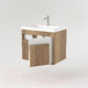 Миниатюра изображения товара Тумба под умывальник Дабер 016 Тобага/Эридан/Артвин 60 / Т16.6Т.0.21 (дуб галифакс/белый)
