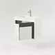 Миниатюра изображения товара Тумба под умывальник Дабер 016 WeltWasser Deilbach 7517-60 / Т16.6W.0.20 (белый древесный/серый)