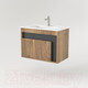 Миниатюра изображения товара Тумба под умывальник Дабер 016 WeltWasser Deilbach 7517-70 / Т16.7W.0.22 (дуб галифакс/серый)