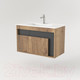 Миниатюра изображения товара Тумба под умывальник Дабер 016 WeltWasser Deilbach 7517-80 / Т16.8W.0.22 (дуб галифакс/серый)