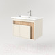 Миниатюра изображения товара Тумба под умывальник Дабер 016 Cersanit Como 70 / Т16.7C.0.18 (бежевый/дуб бардолино)