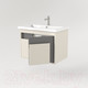 Миниатюра изображения товара Тумба под умывальник Дабер 016 Cersanit Como 70 / Т16.7C.0.19 (бежевый/серый)