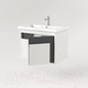 Миниатюра изображения товара Тумба под умывальник Дабер 016 Cersanit Como 70 / Т16.7C.0.20 (белый древесный/серый)