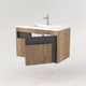 Миниатюра изображения товара Тумба под умывальник Дабер 016 Andrea Elen 80 / Т16.8А.0.22 (дуб галифакс/серый)